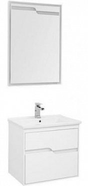 Комплект мебели для ванной Aquanet Модена 65 белый глянец