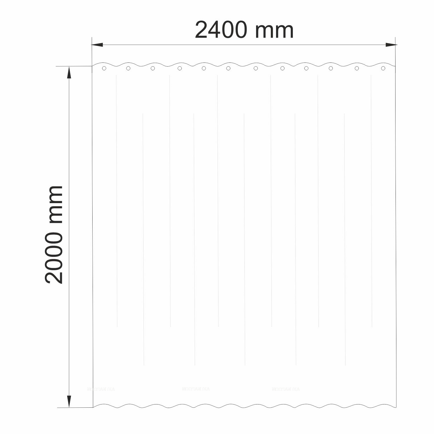 Шторка для ванны Wasserkraft Oder SC-30503 серый - изображение 4