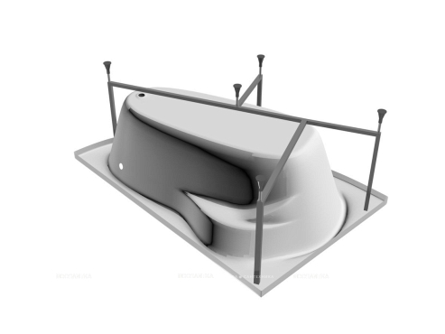 Акриловая ванна Relisan Ariadna R 160x105 см - 5 изображение