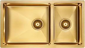 Кухонная мойка Paulmark Axel PM227844-BG брашированное золото