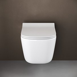 Комплект подвесной безободковый унитаз Ceramica Nova New Day CN3005 с крышкой-сиденьем микролифт  +  инсталляция Creto Standart 1.1