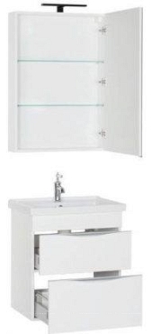 Комплект мебели для ванной Aquanet Эвора 60 белый - 4 изображение