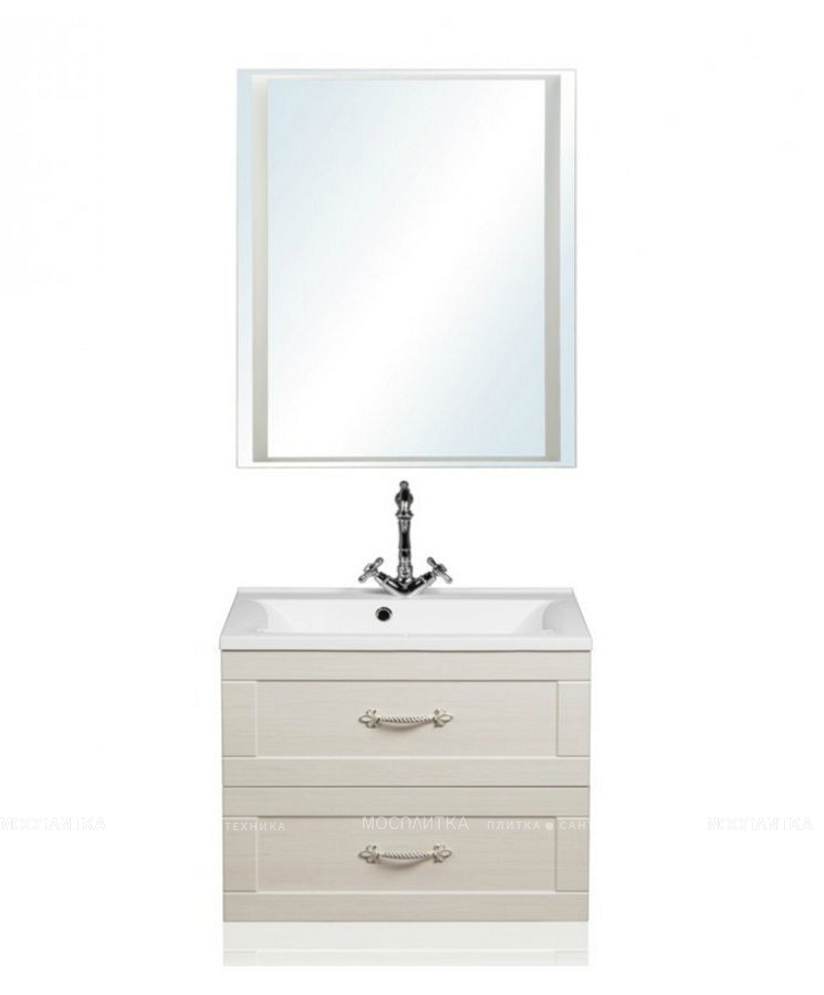 Зеркало Style Line Прованс 80 см СС-00000445 белое с подсветкой - изображение 2