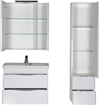 Комплект мебели для ванной Aquanet Орлеан 80 белый - 6 изображение