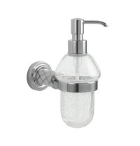Дозатор для жидкого мыла Boheme Murano Cristal 10912-CRST-CH хром