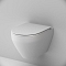 Унитаз подвесной безободковый Am.Pm Spirit V2.0 C701700MWSC с крышкой-сиденьем микролифт белый - 7 изображение