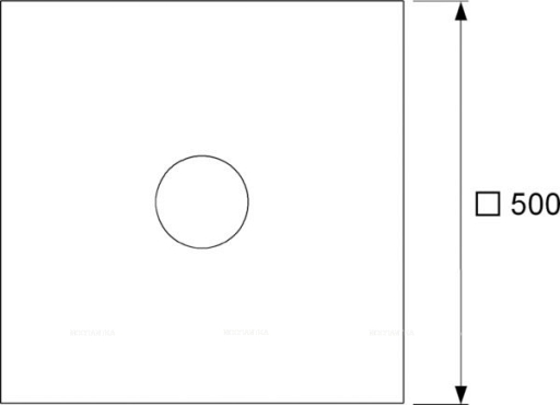 Гидроизоляционная пленка TECE Drainpoint S для зажимных фланцев 50 см , 3690006EPDM - 2 изображение