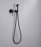 Гигиенический душ Abber Emotion AF8825B со смесителем, матовый черный - изображение 3
