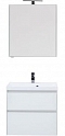 Комплект мебели для ванной Aquanet Гласс 70 белый - 2 изображение