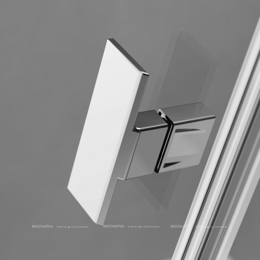 Душевой уголок Radaway Nes PTJ 100х80 см левый, стекло прозрачное, профиль хром - 5 изображение