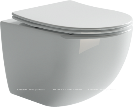 Комплект подвесной безободковый унитаз Ceramica Nova Forma Rimless CN3009 с крышкой-сиденьем + инсталляция Geberit Duofix Sigma Plattenbau 111.362.00.5 - 2 изображение