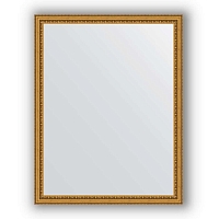 Зеркало в багетной раме Evoform Definite BY 1037 72 x 92 см, бусы золотые