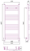 Полотенцесушитель водяной Сунержа Аркус 100х40 см 071-0251-1040 сатин - изображение 3