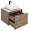 Комплект мебели для ванны Aquanet Nova Lite 60 см 249511, 1 ящик, коричневый - изображение 10