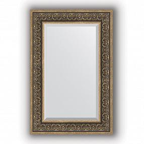 Зеркало в багетной раме Evoform Exclusive BY 3423 59 x 89 см, вензель серебряный
