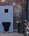 Унитаз подвесной Gustavsberg Estetic Hygienic Flush черный безободковый с сиденьем Soft Close покрытие Ceramicplus - изображение 2