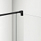 Душевая перегородка Aquatek 90х200 см AQ WIW 09020BL профиль черный, стекло прозрачное - 3 изображение