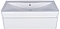 Тумба с раковиной Style Line Алтантика СС-00000692 100 см напольная, Люкc антискрейч, Plus, белый - 8 изображение