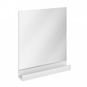 Зеркало Ravak 10° 650 с белой полочкой, белый