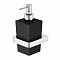 Дозатор для жидкого мыла Steinberg Serie 420 8002, черное стекло сатин 