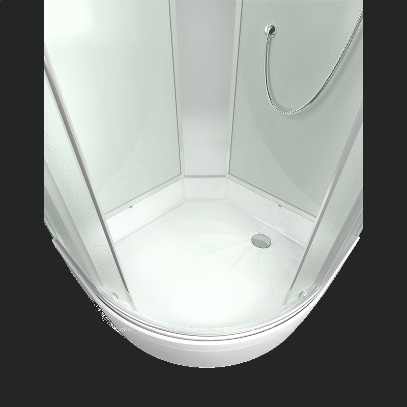 Душевая кабина Erlit Comfort 90х90 см ER350926-C3-RUS профиль серебристый, стекло матовое - изображение 7
