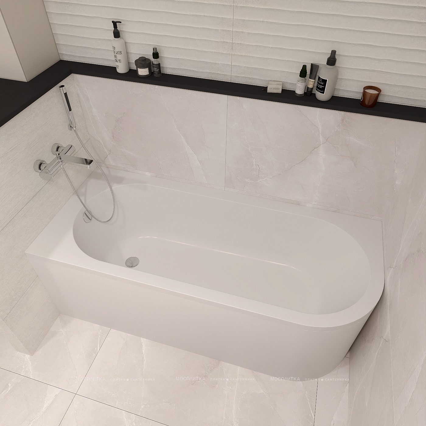 Акриловая ванна Lavinia Boho Art II, 170x72,5 см. левая, 36355H00 - изображение 4