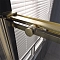 Душевой уголок Veconi Premium Trento PTC-SP-40G, 130х100x200, брашированное золото, стекло прозрачное - изображение 4