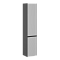 Пенал Briz Бари левый 35 см, белый матовый/графит - изображение 2