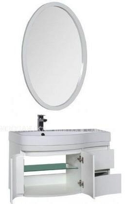 Комплект мебели для ванной Aquanet Сопрано 95 L распашн. двери белый - изображение 2