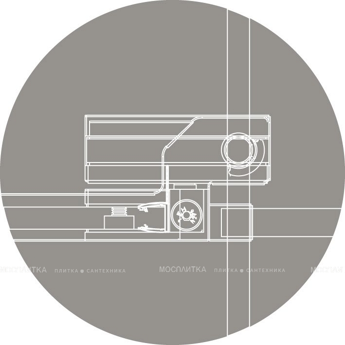 Душевая дверь Cezares SLIDER-B-1-80/90-GRIGIO-NERO стекло графит, профиль черный матовый - изображение 4