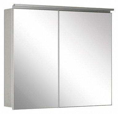 Зеркальный шкаф De Aqua Алюминиум 90 серебро