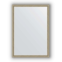 Зеркало в багетной раме Evoform Definite BY 0622 48 x 68 см, витое серебро