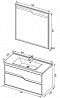 Комплект мебели для ванной Aquanet Модена 100 белый глянец - 8 изображение