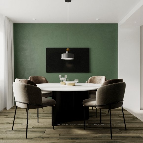 Дизайн Кухня в стиле Современный в зеленом цвете №13131 - 5 изображение