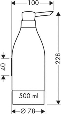 Дозатор жидкого мыла AXOR Starck 40819000 sntx - 2 изображение