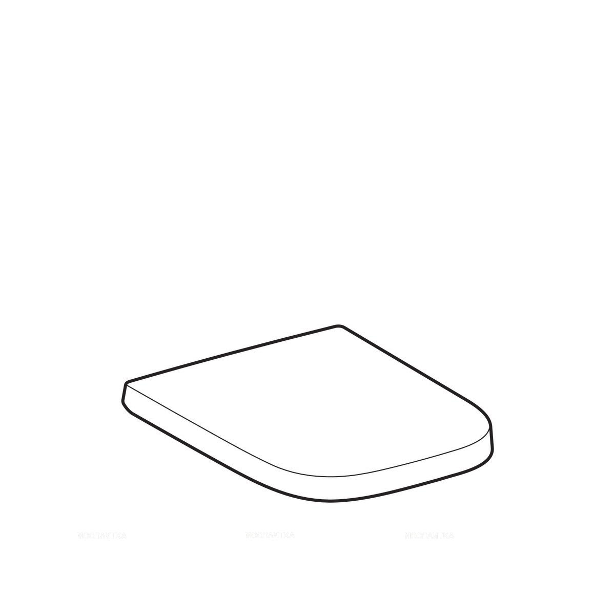 Крышка-сиденье Geberit Renova Plan 500.691.01.1 белая с микролифтом - изображение 2