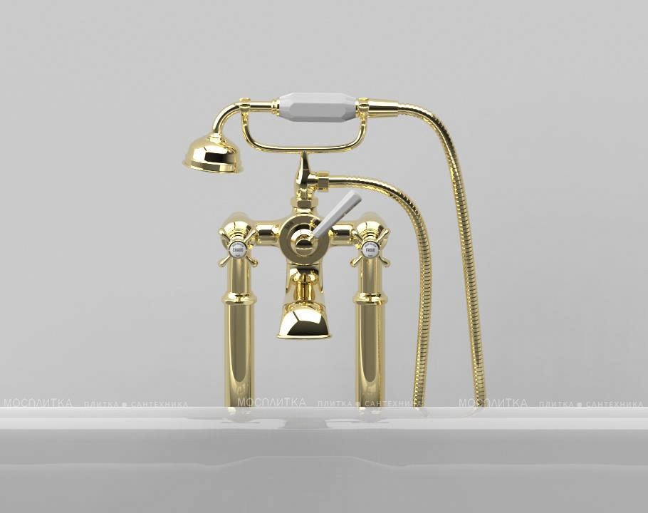 Смеситель для ванны с душем Jacob Delafon Cleo 1889 E24314-BGG глянцевое золото - изображение 8