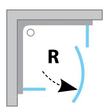 Душевой уголок Ravak Pivot PSKK3-80 80x80x190 стекло матовое сатин стекло прозрачное транспарент - 2 изображение