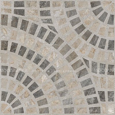Декор Marble-Beton Круговой Темный Лаппато Ректификат 60х60