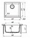 Кухонная мойка Florentina Вега 400, цвет черный - изображение 2