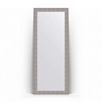 Зеркало в багетной раме Evoform Definite Floor BY 6009 81 x 201 см, чеканка серебряная