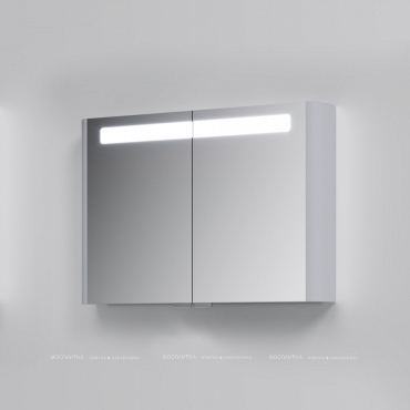 Зеркальный шкаф Am.Pm Sensation M30MCX1001FG, 100 см, с подсветкой, серый шелк - 5 изображение