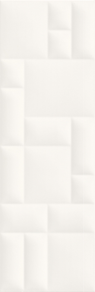Керамическая плитка Meissen Плитка Pillow Game рельеф белый 29x89