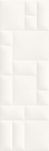 Керамическая плитка Meissen Плитка Pillow Game рельеф белый 29x89 