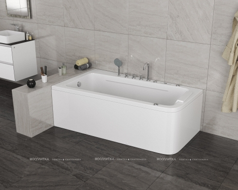 Акриловая ванна Grossman GR-17095L с гидромассажем, 95x170 см, белая, левая - 5 изображение