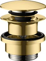 Донный клапан Hansgrohe 50100990 для раковины Push-Open, полированное золото