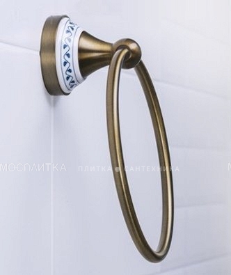 Полотенцедержатель кольцо Bemeta Kera 144704067 16.8 см, бронза - изображение 3