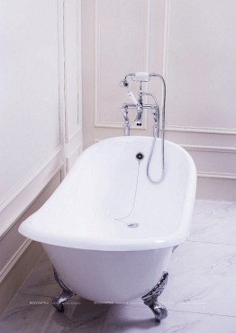 Чугунная ванна Goldman Bristol 170x76x50x55 см с ножками и сифоном - 2 изображение
