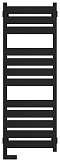 Полотенцесушитель электрический Сунержа Центурион 2.0 120х40 см 31-5602-1240 матовый черный - 2 изображение