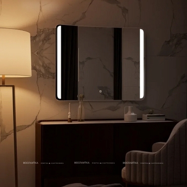 Зеркало Art&Max Trento 100 см AM-Tre-1000-800-DS-F с подсветкой - 4 изображение
